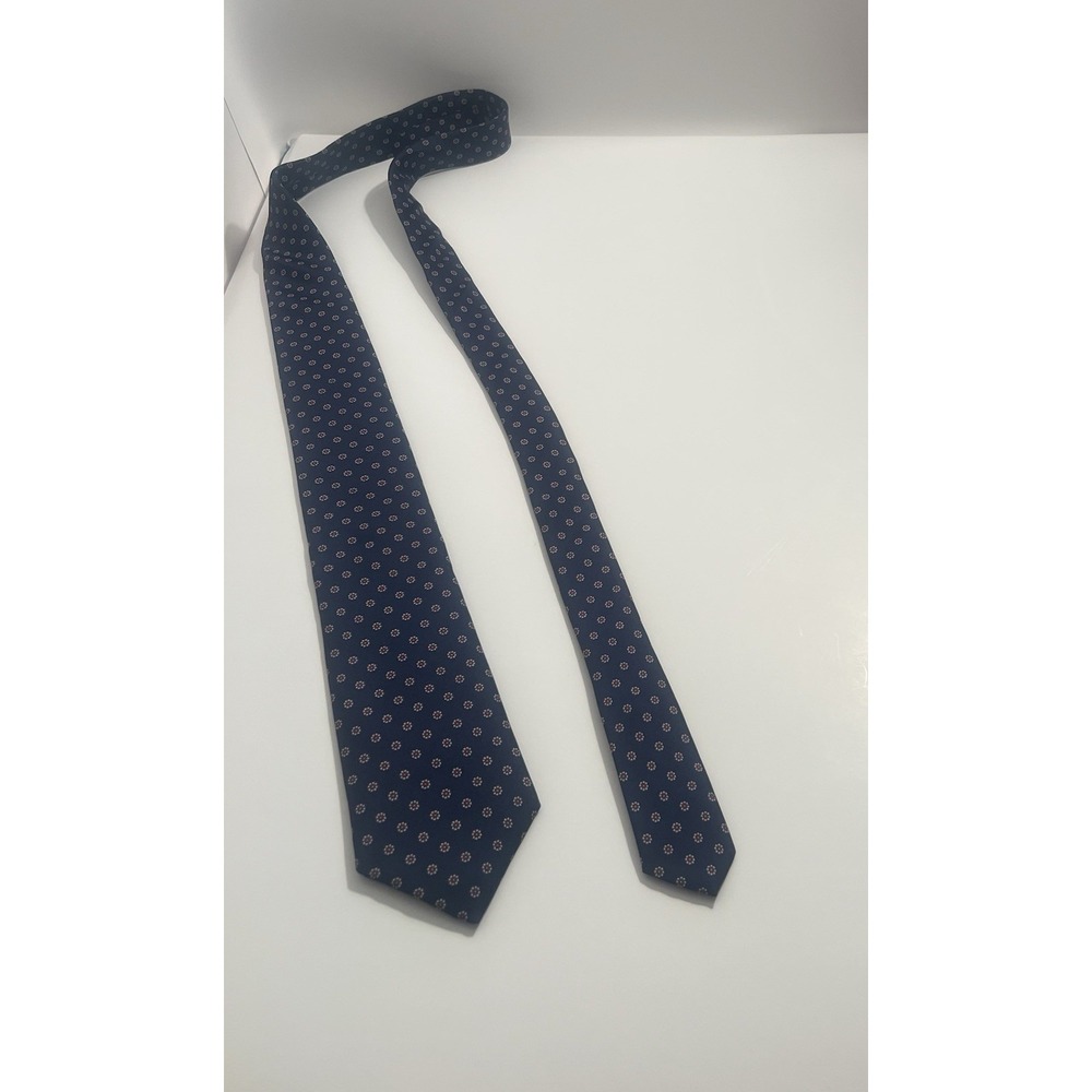 Vintage Burt Pulitzer Blue Dot Pattern Tie